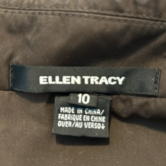 Ellen Tracy Brown Blazer Jacket Size 10 - Picture 7 of 8